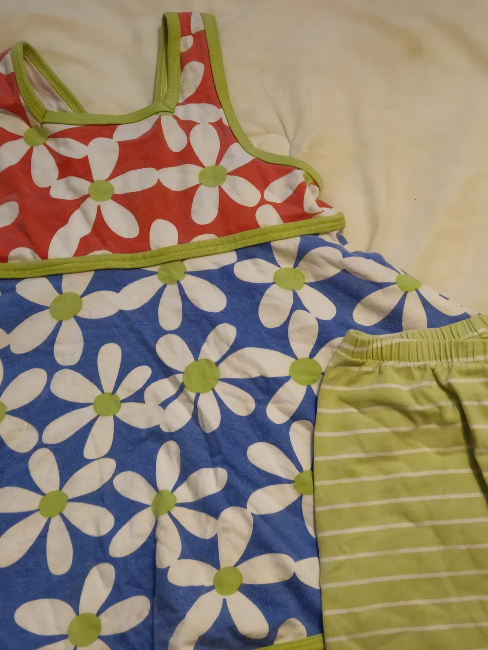 Chez Ami By Patsy Aiken Floral Play Set Blue & Green Girls 4t